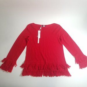 Trina Turk Suez Merino Wool Sweater in Red #199903